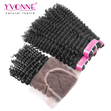 Brazilian Kinky Curly Virgin Hair with Closure